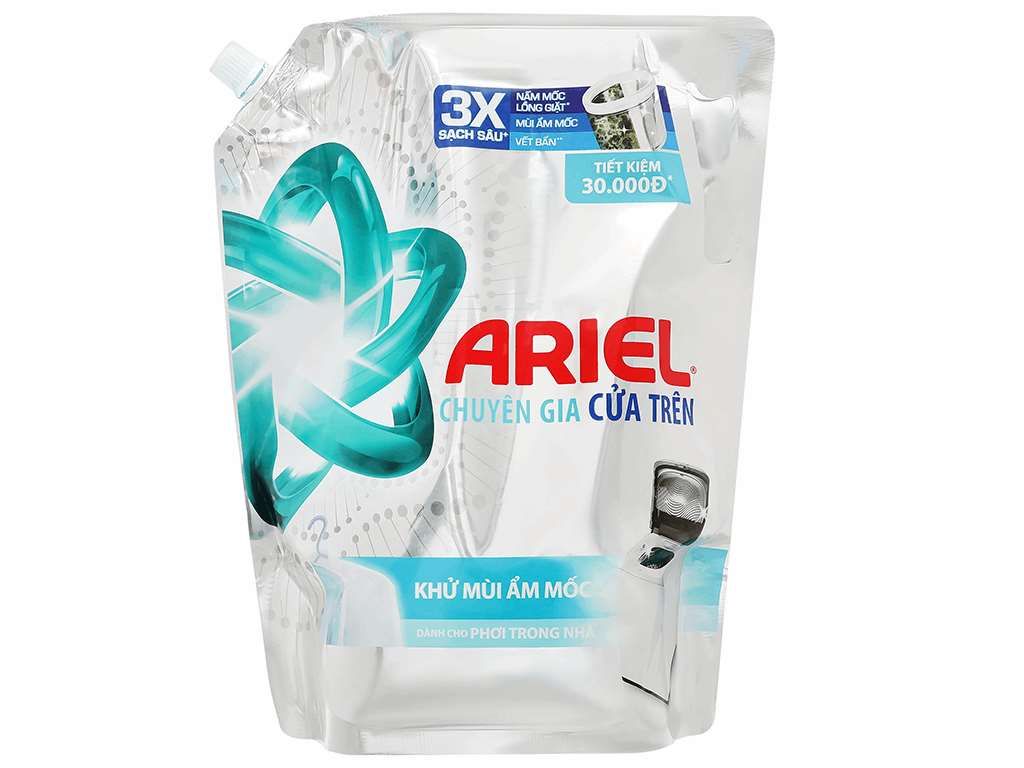  NƯỚC GIẶT ARIEL KHỬ MÙI TÚI 1.8KG 