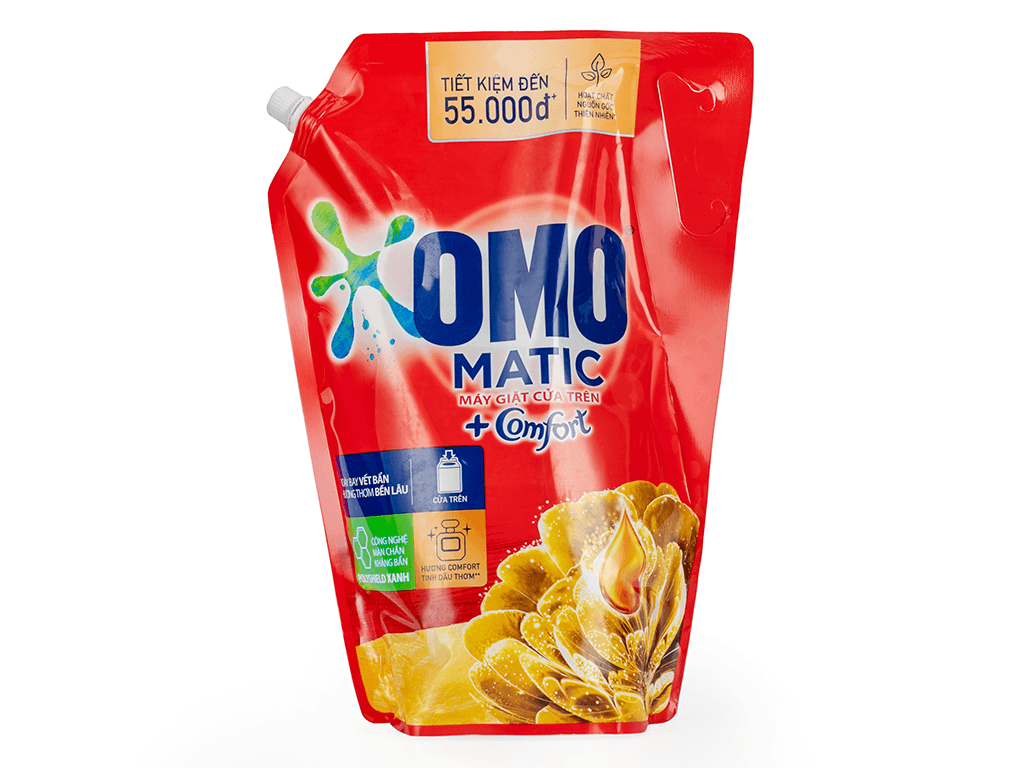  NUOC GIAT MAY GIAT OMO COMFORT C.TREN TINH DAU THOM 1.8KG*4 