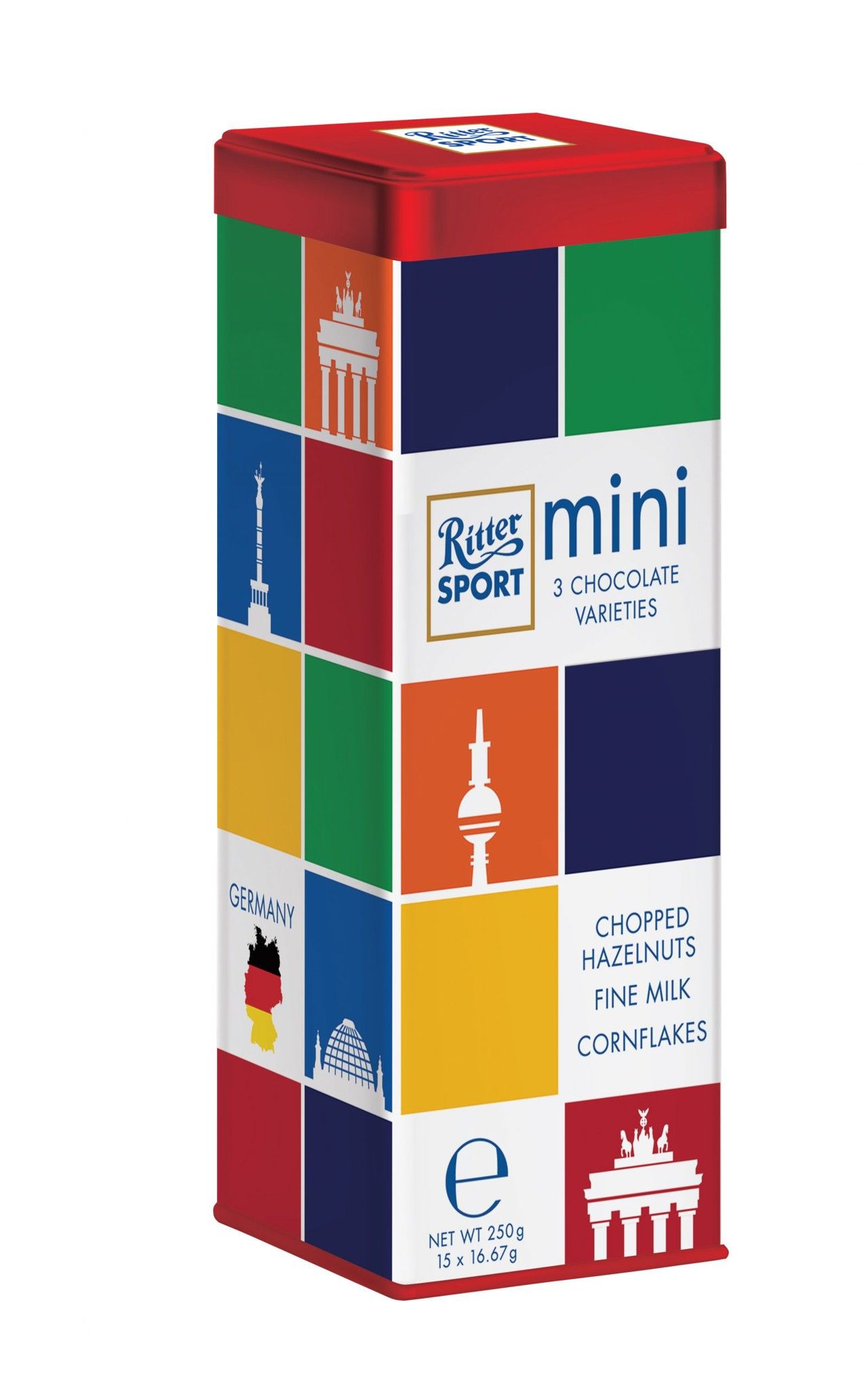  SOCOLA MINI HON HOP HIEU RITTER SPORT - 250G 