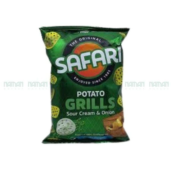  SNACK KHOAI TAY SAFARI HUONG KEM CHUA VA HANH TAY HUNTER'S 70G 