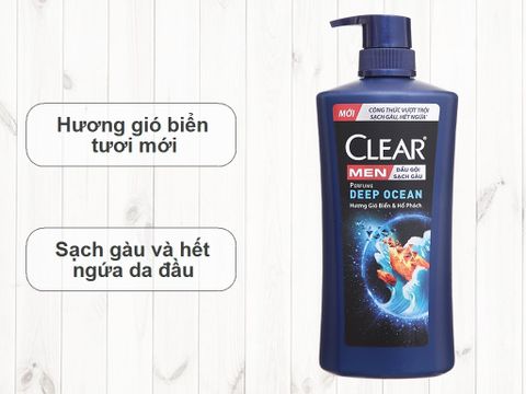  DẦU GỘI CLEAR MEN NƯỚC HOA DEEP OCEAN 600G 
