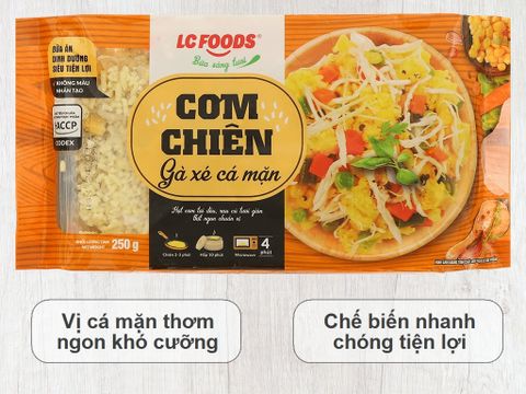  CƠM CHIÊN GÀ XÉ CÁ MẶN LC FOOD 250G 