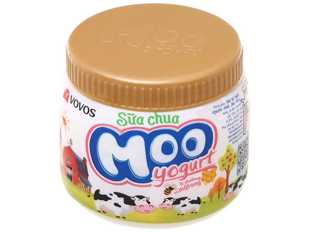  SỮA CHUA ÍT ĐƯỜNG MOO MILK 180G 