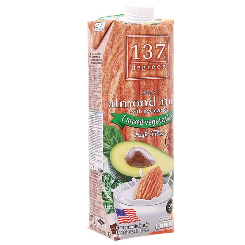  SUA HAT HANH NHAN BO VA RAU CU 137 DEGREES 1000ML 