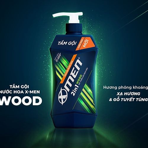  SỮA TẮM GỘI X-MEN WOOD 650G 