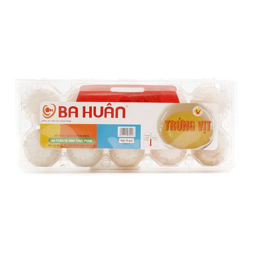  TRỨNG VỊT BH HỘP 10 TRỨNG 