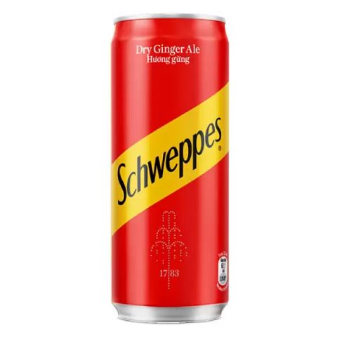  SCHWEPPES GINGER ALE SLEEK CAN 320ML * 24 