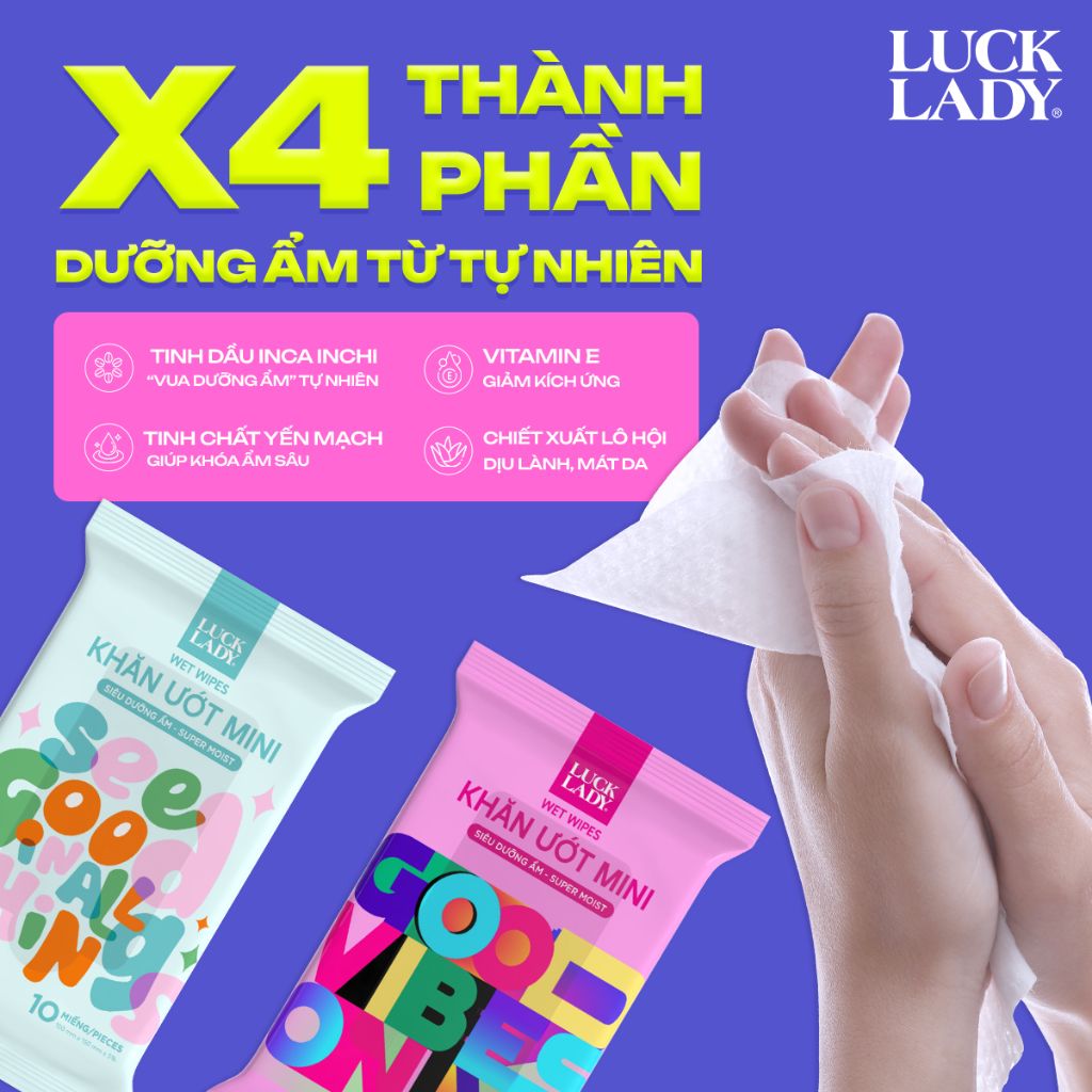  KHAN UOT MINI LUCK LADY KHONG MUI 6 GOI/LOC 