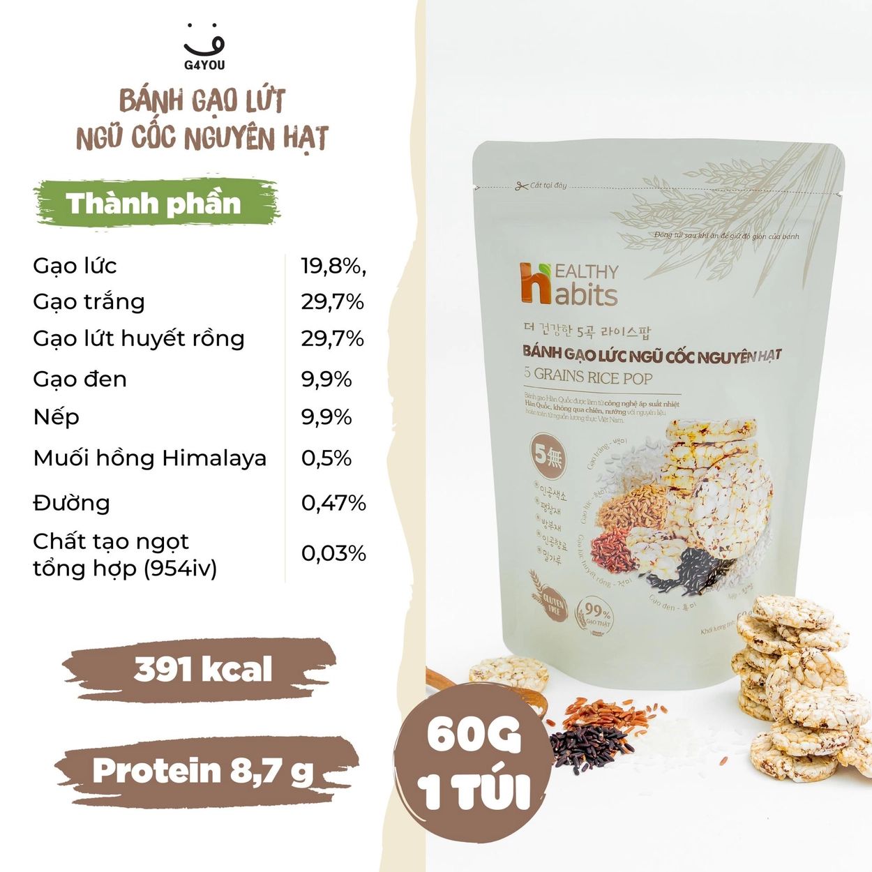  BANG GAO LUT NGU COC NGUYEN HAT HEALTHY HABITS 60G 