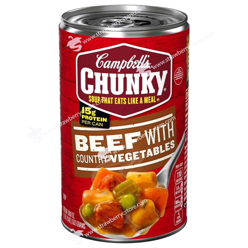  SUP BO HAM RAU CU CAMPBELL'S CHUNKY BEEF WITH VEGETABLES 533G 