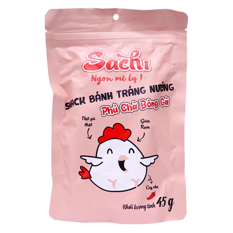  SNACK BANH TRANG NUONG SACHI PHU CHA BONG GA 45G 