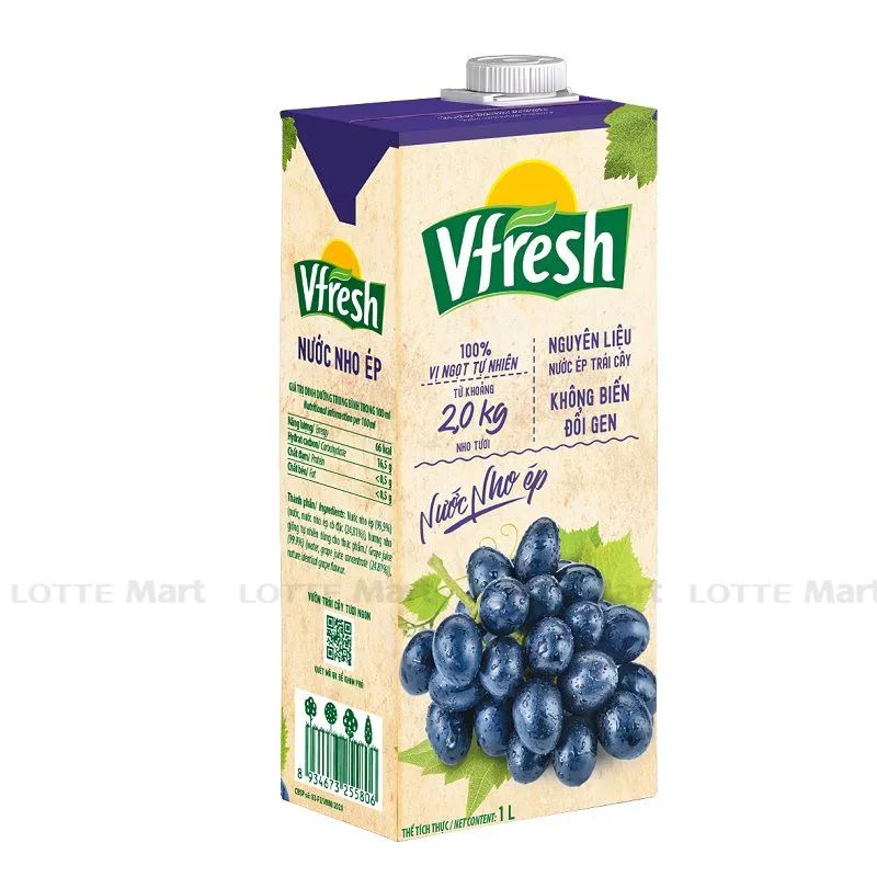  NUOC NHO EP VFRESH 1L*12 