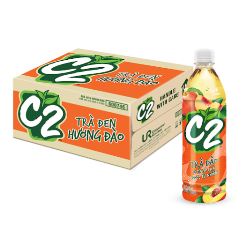  TRA DEN C2 HUONG DAO 455ML*24 