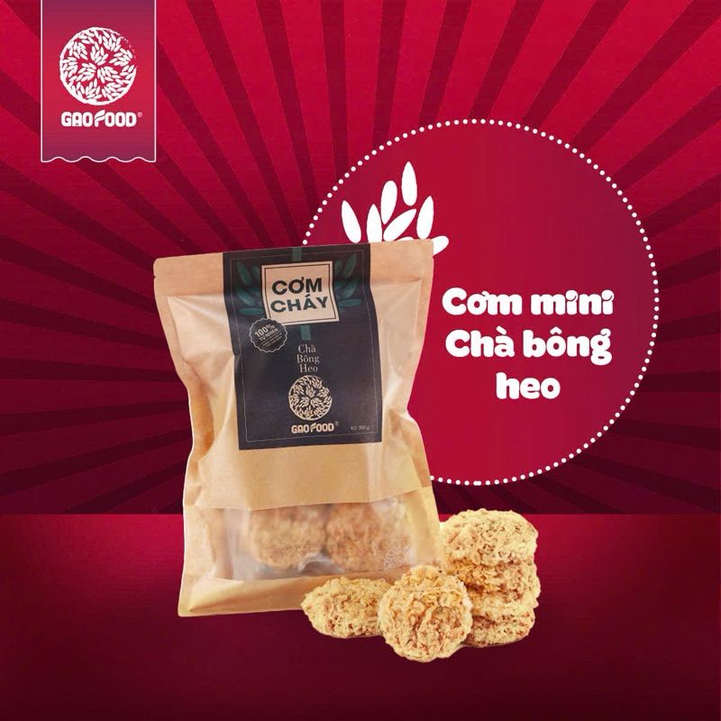  COM CHAY CHA BONG HEO GAO FOOD 250G 