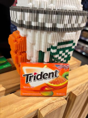  KEO GUM TRIDENT K.DUONG VI TRAI CAY NHIET DOI 21.6G (12 TEP) 