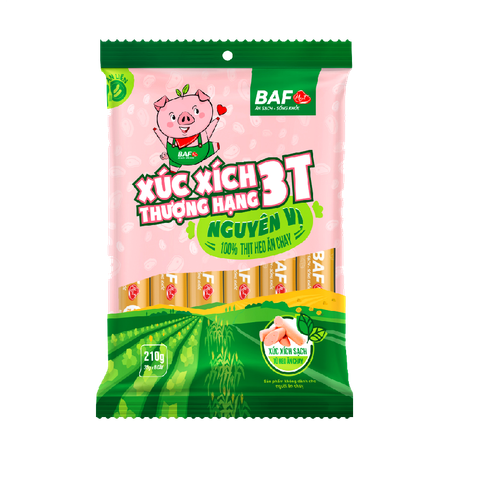  XÚC XÍCH THƯỢNG HẠNG 3T NGUYÊN VỊ 210G 