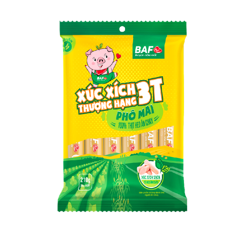  XÚC XÍCH THƯỢNG HẠNG 3T PHÔ MAI 210G 