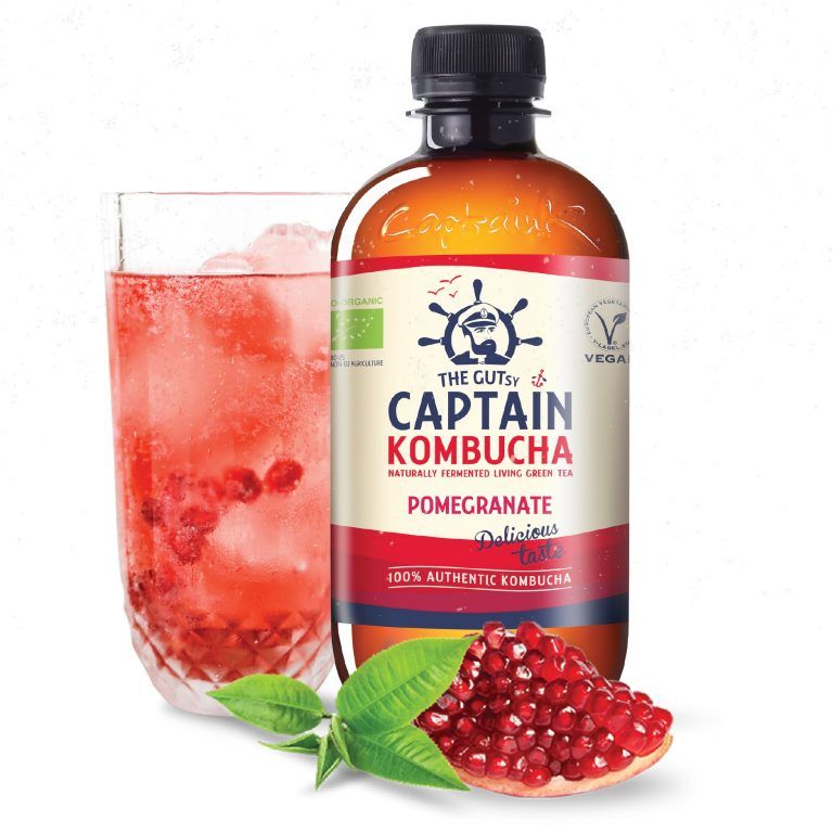  TRÀ DƯỠNG SINH KOBUCHA HỮU CƠ VỊ LỰU CAPTAIN 400ML 