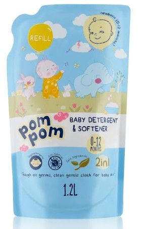  NƯỚC GIẶT XẢ POM POM NEWBORN (0-12 THÁNG) 1.2L 