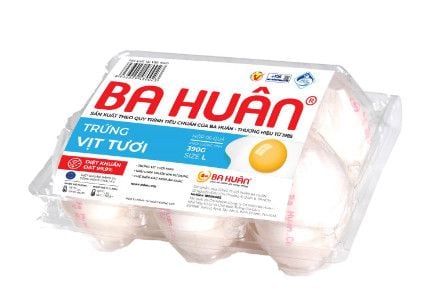  TRỨNG VỊT 65G/HỘP 6 BH 