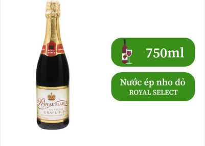  NƯỚC NHO ĐỎ CÓ GA ROYAL SELECT 750ML 