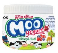  SỮA CHUA ATISO VÀ TRÁI MỌNG MOO MILK 180ML 