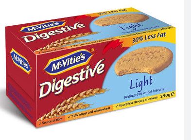  BÁNH QUY LÚA MÌ NGUYÊN CÁM ÍT BÉO MCVITIE'S DIGESTIVE LIGHT 250G 