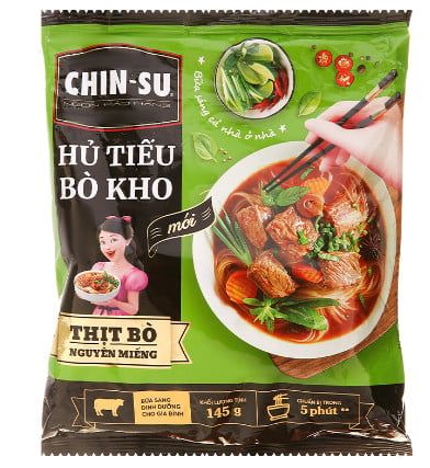  HỦ TIẾU CHIN - SU BÒ KHO ( CÓ THỊT) 145GR 