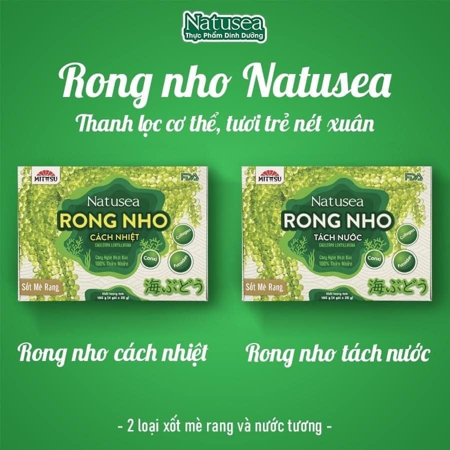  Rong Nho Tách Nước Nước Sốt Mè Rang 100gr/Hộp 