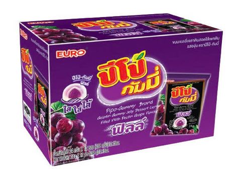  Kẹo Dẻo Vị Nho PiPo Gummy 24g 