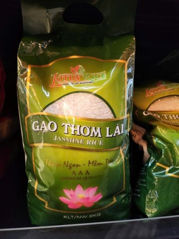  GẠO THƠM LÀI LOTUS RICE JASMINE 2KG 