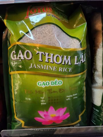  GAO THOM LAI LOTUS RICE JASMINE TUI 5KG 