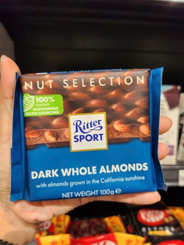  CHOCO DARK WHOLE ALMOND RT.SPORT 100G 