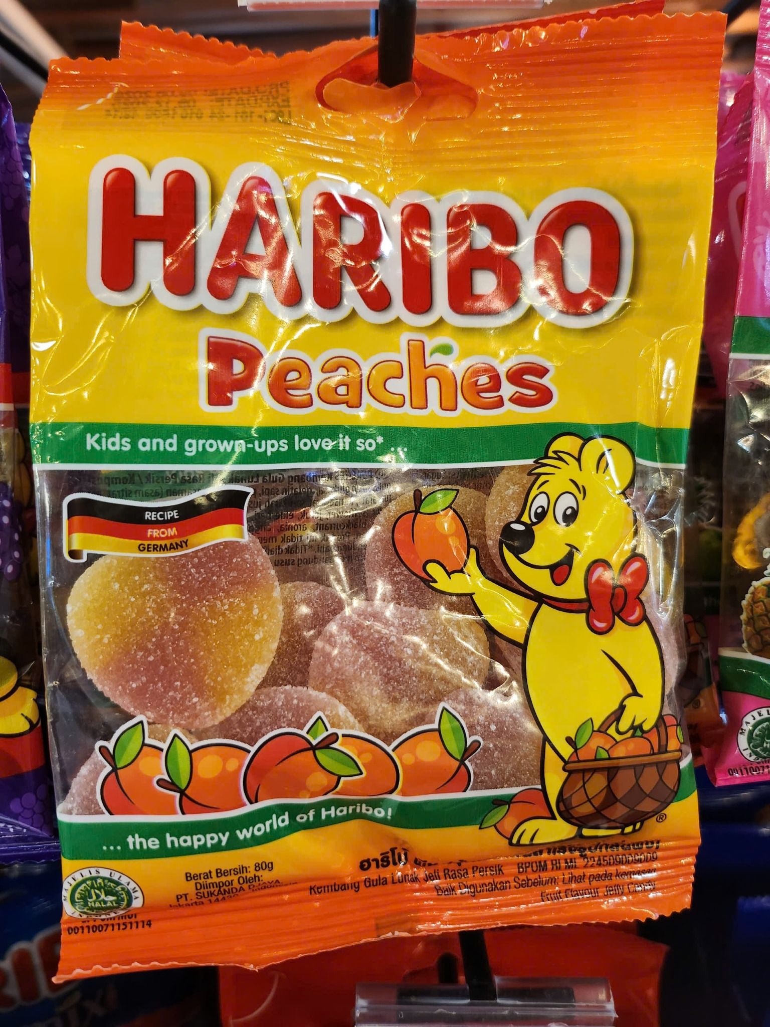  HARIBO PEACHES 80G 