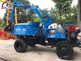 Máy trộn bê tông tự cấp liệu Hồng Hà gầu ghíp