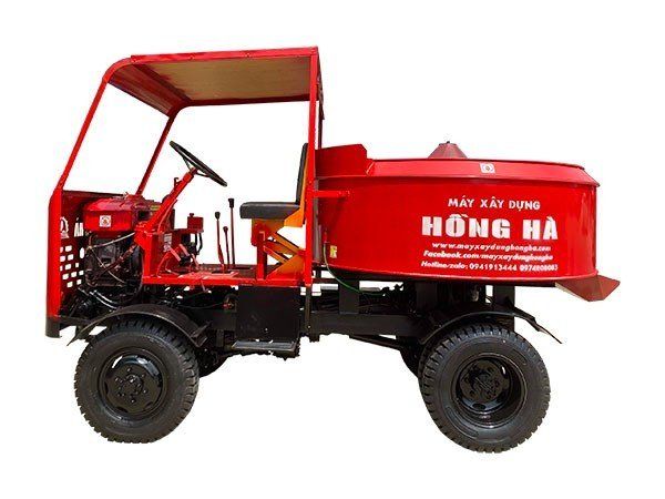 Máy trộn bê tông tự hành 6 bao 2 cầu Hồng Hà