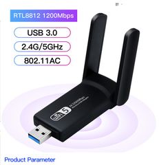 Nâng cấp WiFi 5G dễ dàng với USB THU WIFI 1200Mbps Anten Đôi  bắt 5GHz cho máy bàn PC laptop