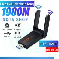 [BẢO HÀNH 6 TH] USB THU WIFI AC 1900Mbps  bắt 5GHz cho máy bàn PC laptop