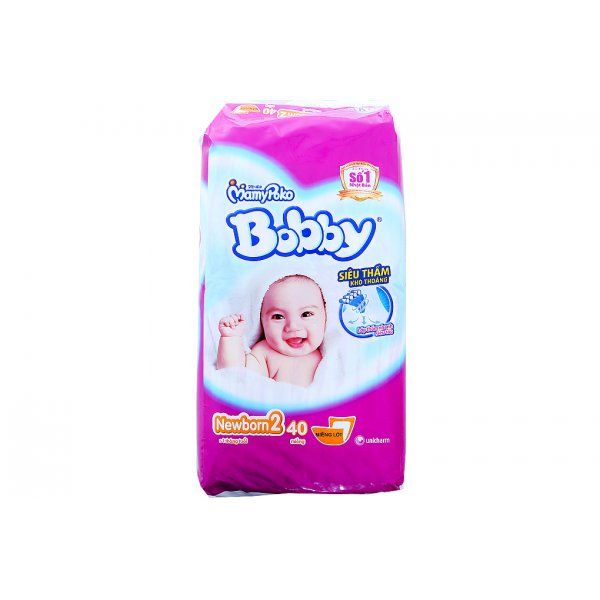 Miếng lót Bobby Newborn2 40 miếng (bé trên 1 tháng tuổi)