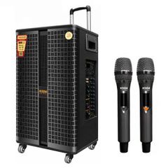 Loa kéo di động KODA KD1519 PRO   bass 40 ( Kèm 2 mic )  cao cấp  hàng chính hãng , giá rẻ nhất