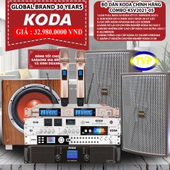 BỘ DÀN LOA KARAOKE KODA KSV2021-05 CHO GIA ĐÌNH, QUÁN KARAOKE ( 2 loa )