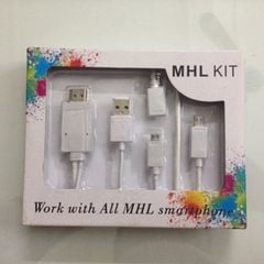 Bộ KIT cáp MHL to HDMI chuyển hình ảnh từ điện thoại  ANDROID ra màn hình tivi lớn
