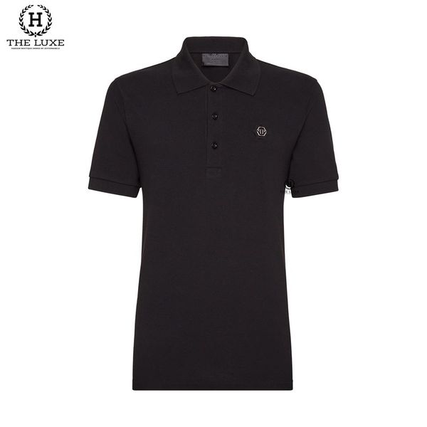 Polo Philipp Plein Logo Ngực Chữ Lưng