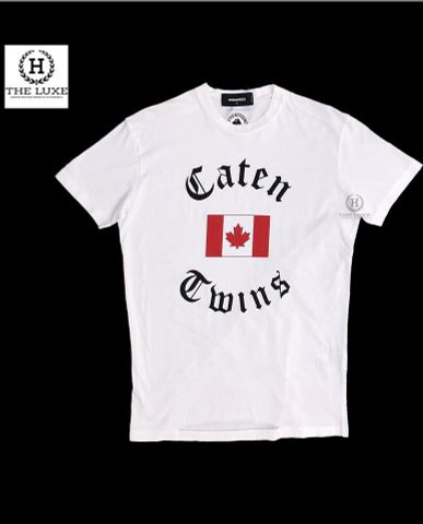  T-shirt DSQ2 trắng Canada 