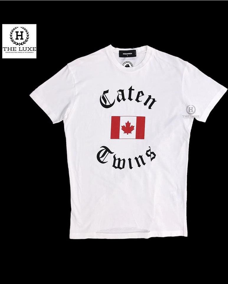 T-shirt DSQ2 trắng Canada