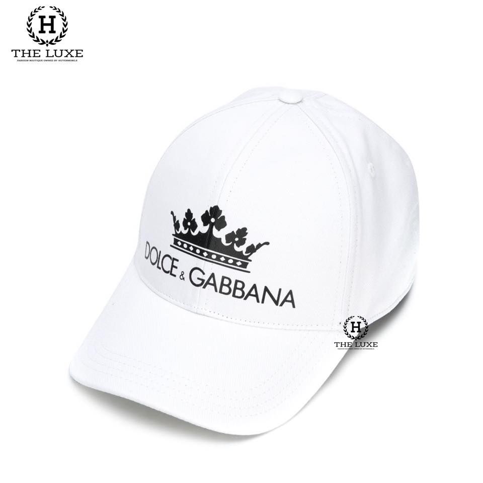 Mũ Dolce & Gabbana trắng Vương Miện