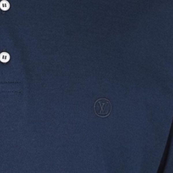 Polo LV Navy Tag Ngực