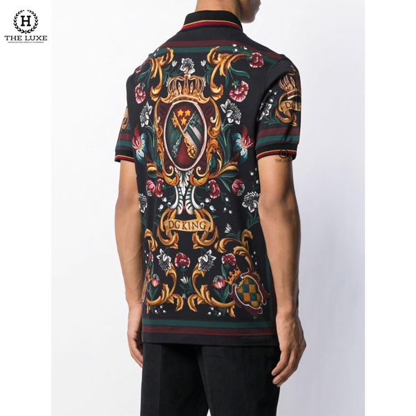 Polo Dolce & Gabbana Nhiều Họa Tiết Hai Khóa