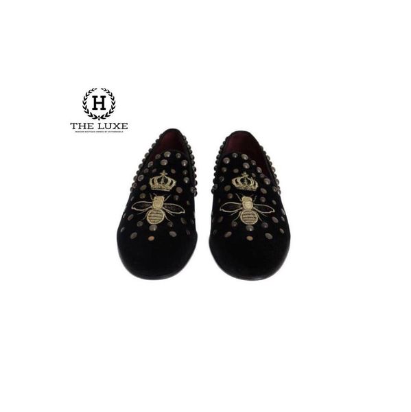 Loafer Dolce & Gabbana thêu ong Vương miện