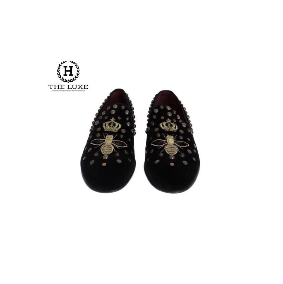 Loafer Dolce & Gabbana thêu ong Vương miện